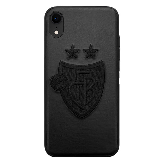 FC Basel 1K Stitch Case for the iPhone XR (Black-on-Black)