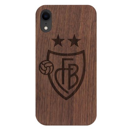 FC Basel Eden Case made with Walnut for the iPhone XR