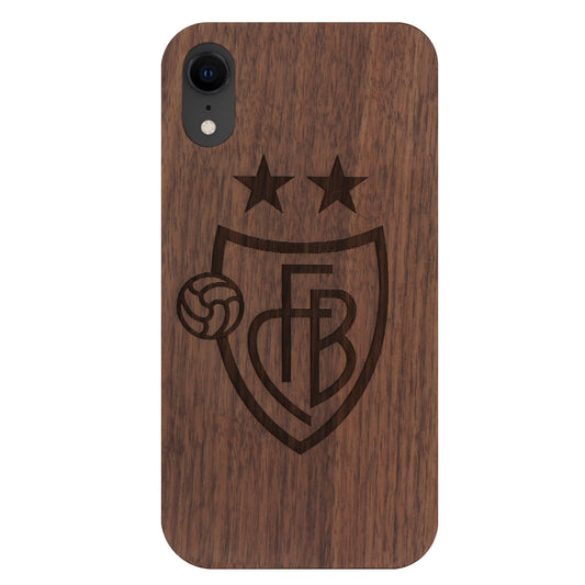FC Basel Eden Case made with Walnut for the iPhone XR