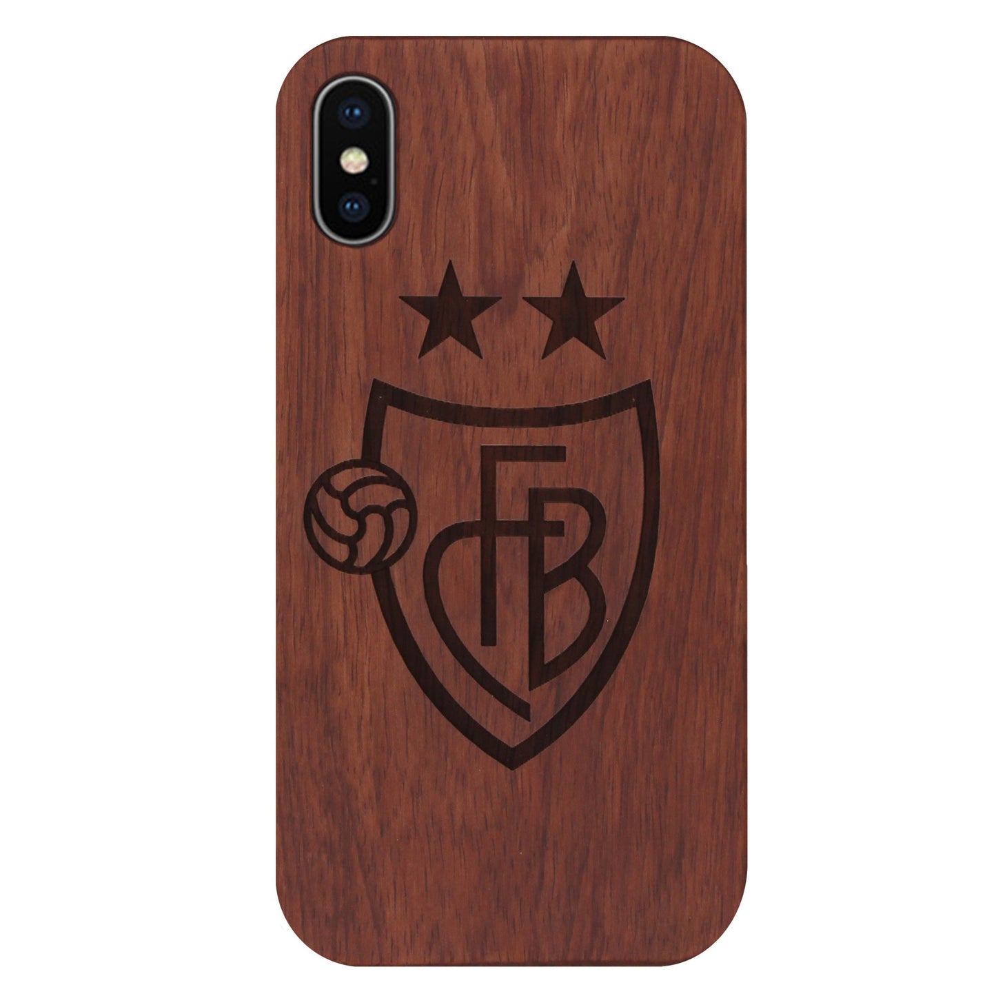 FC Basel Eden Case aus Rosenholz für das iPhone XS Max