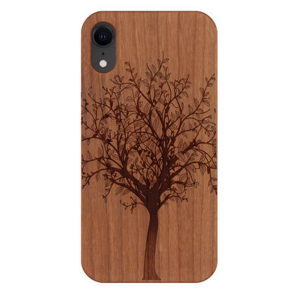 "Tree of Life" Eden Case made with Cherry Wood for the iPhone XR