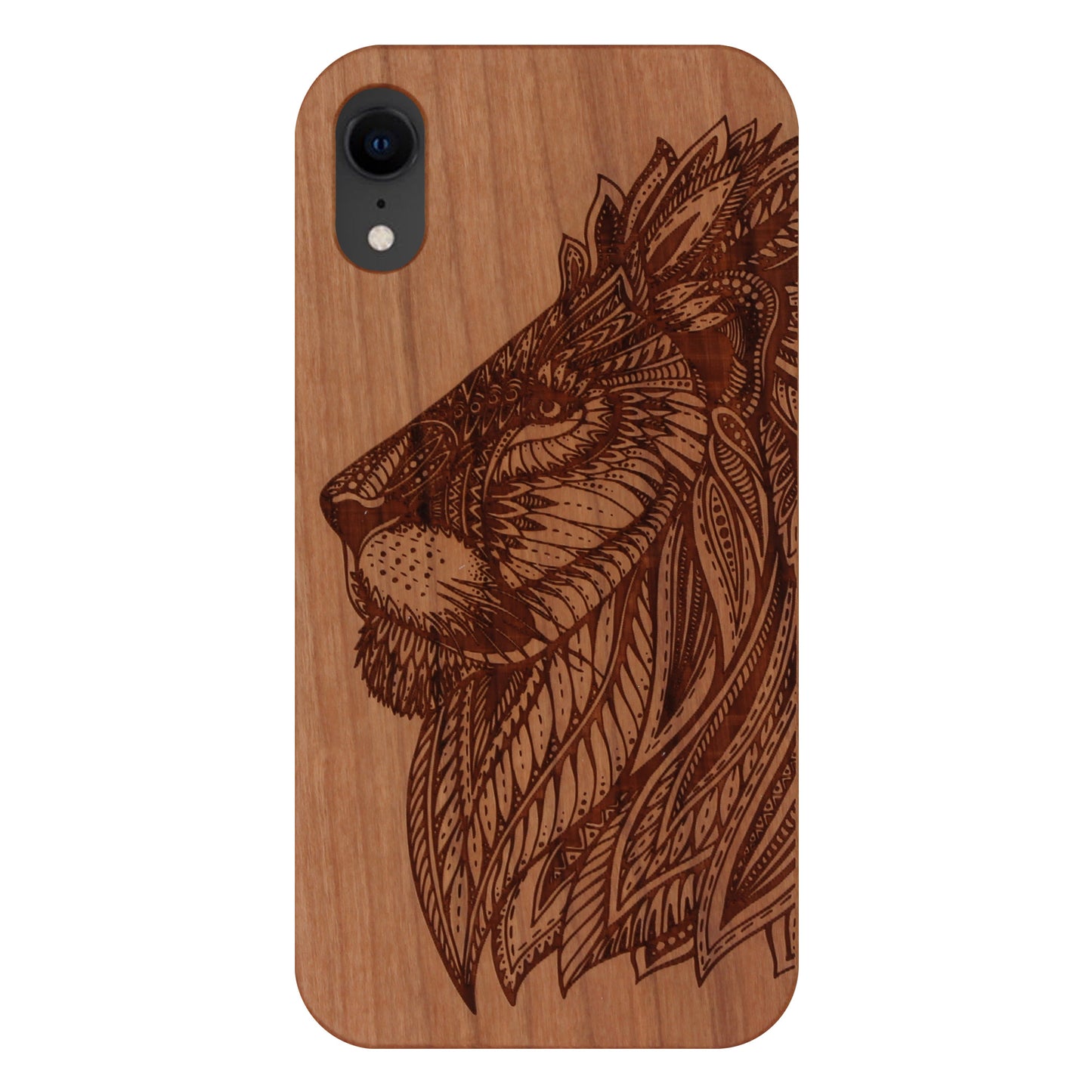 Lion Eden Case made with Cherry Wood for the iPhone XR