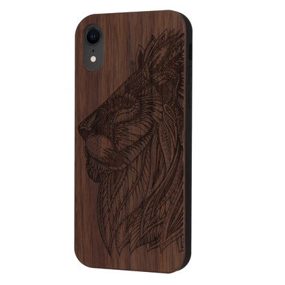 Lion Eden Case made with Walnut Wood for the iPhone XR
