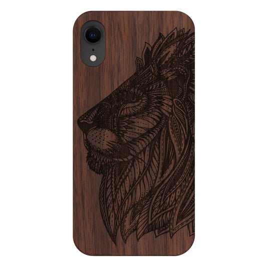 Lion Eden Case made with Walnut Wood for the iPhone XR