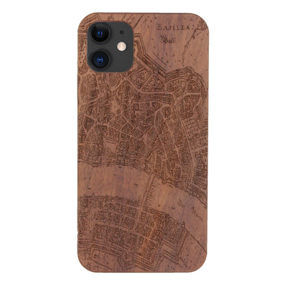 Basel Merian Eden Case made with Walnut wood for the iPhone 11