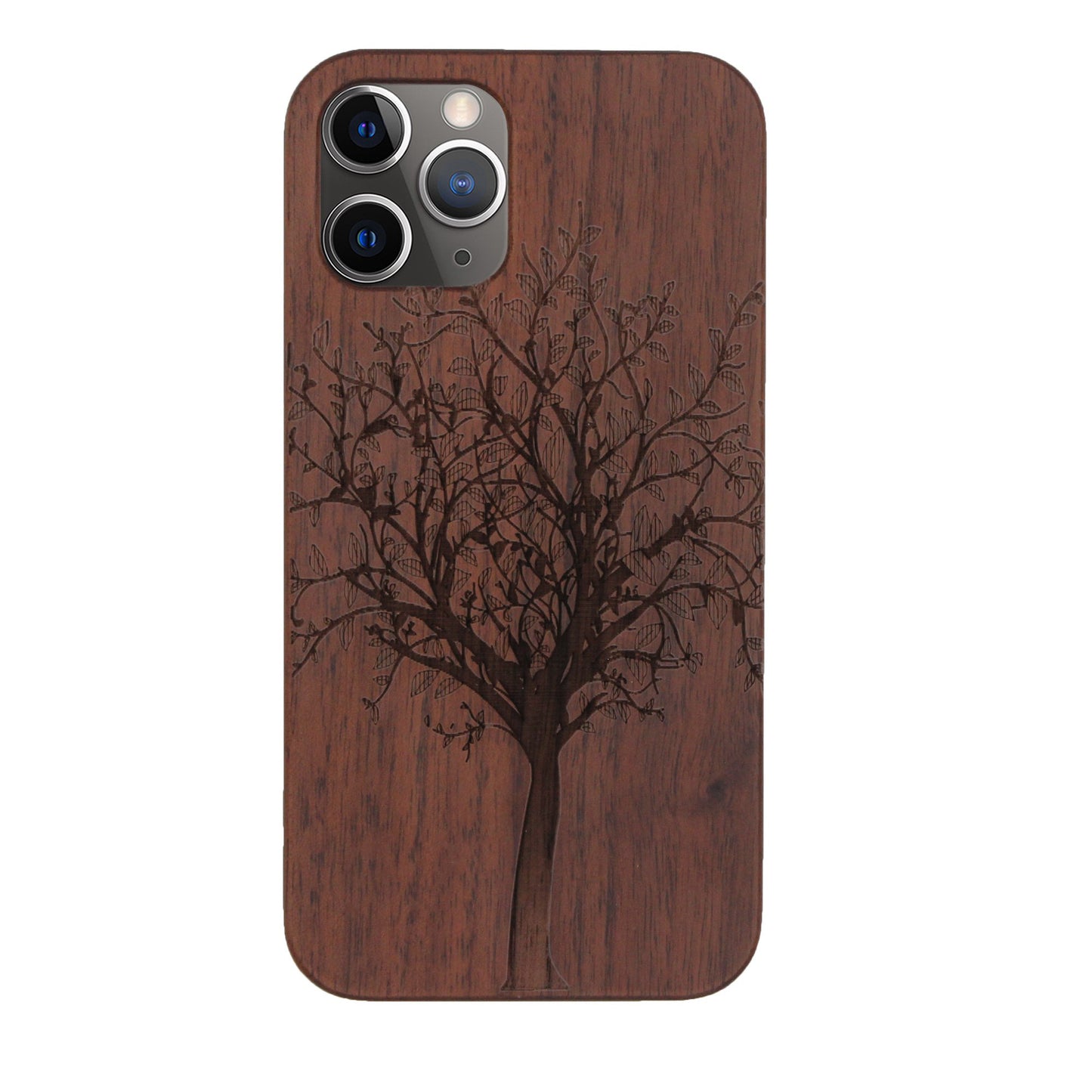 "Tree of Life" Eden Case made with Walnut Wood for the iPhone 11 Pro