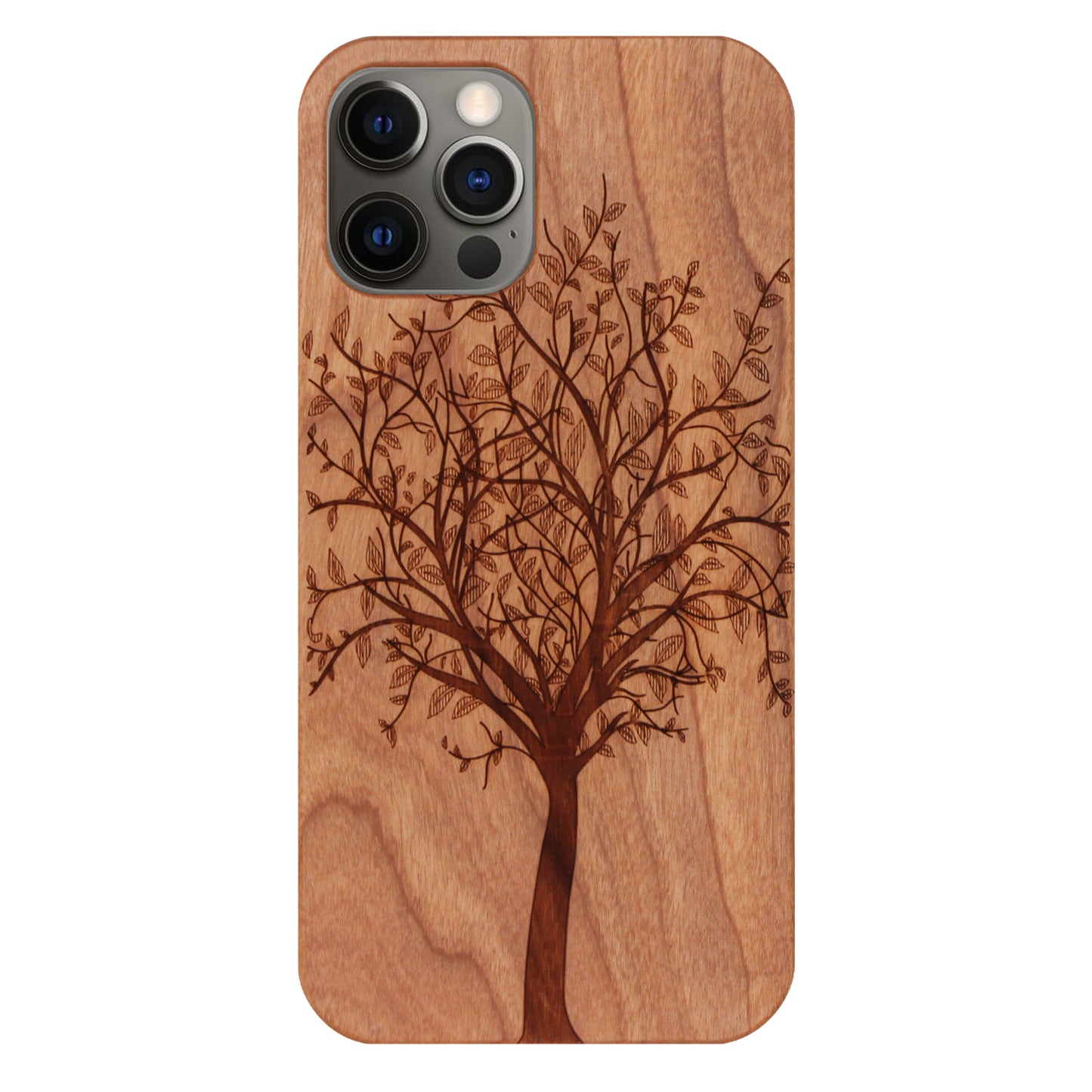 "Tree of Life" Eden Case made with Cherry Wood for the iPhone 12 / 12 Pro 