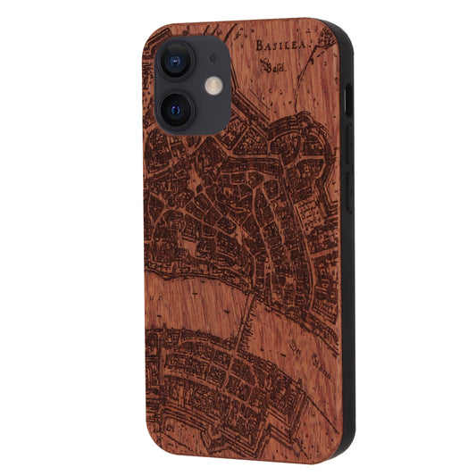 Basel Merian Eden Case made with Rosewood for the iPhone 12 Mini