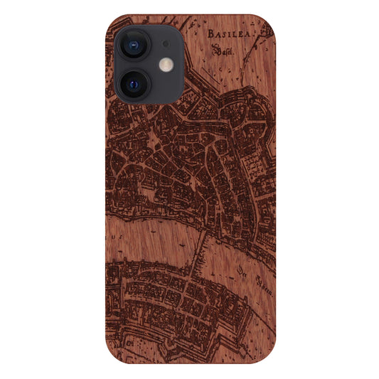 Basel Merian Eden Case made with Rosewood for the iPhone 12 Mini