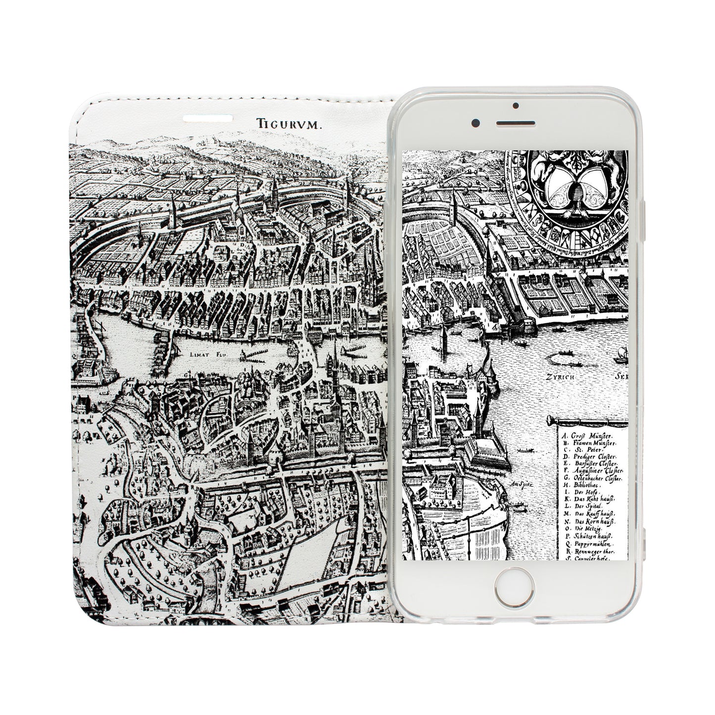 Zurich City From Above Panorama Case for the iPhone 5/5S/SE
