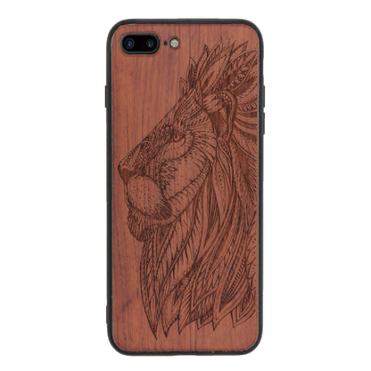 Löwen Eden Case aus Rosenholz für das iPhone 6/6S/7/8 Plus