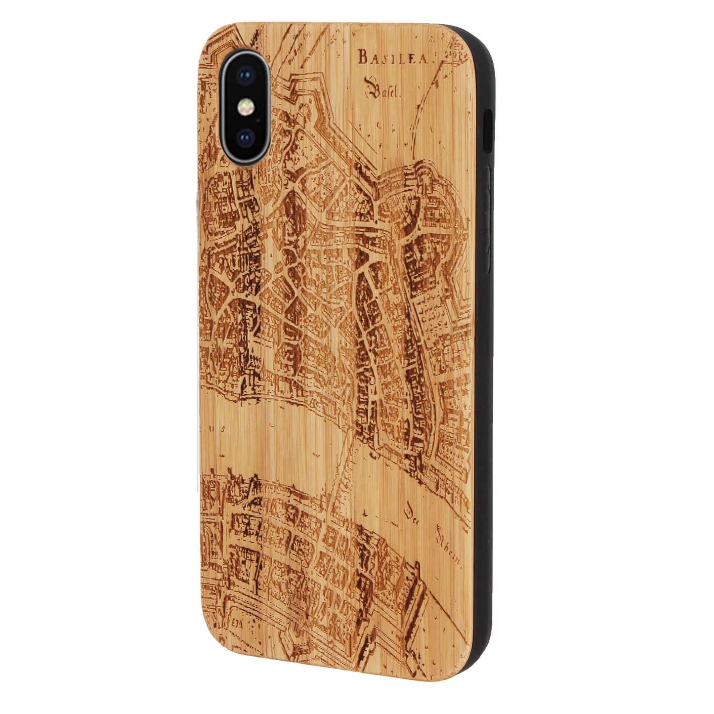 Basel Merian Eden Case aus Bambus für das iPhone X / XS