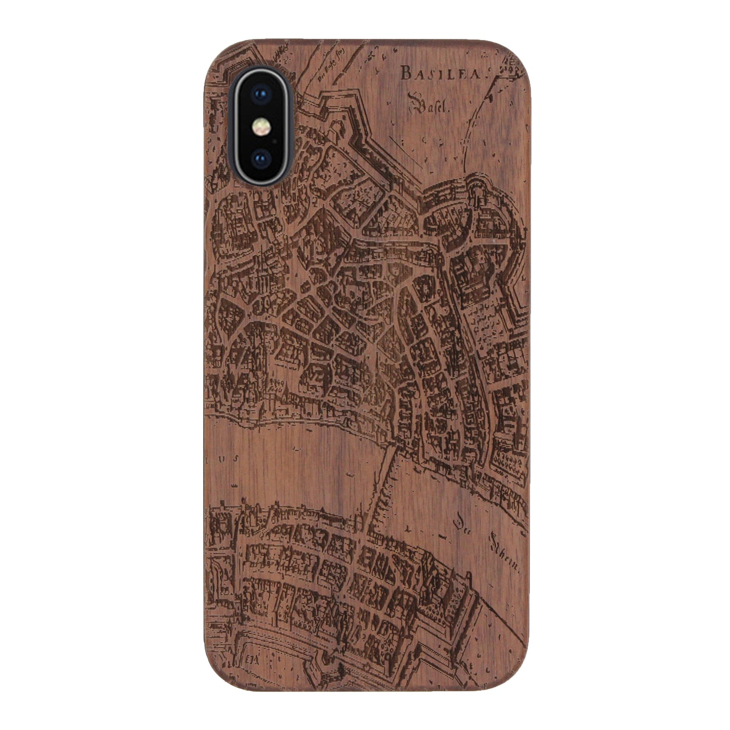 Basel Merian Eden Case aus Nussholz für das iPhone XS Max