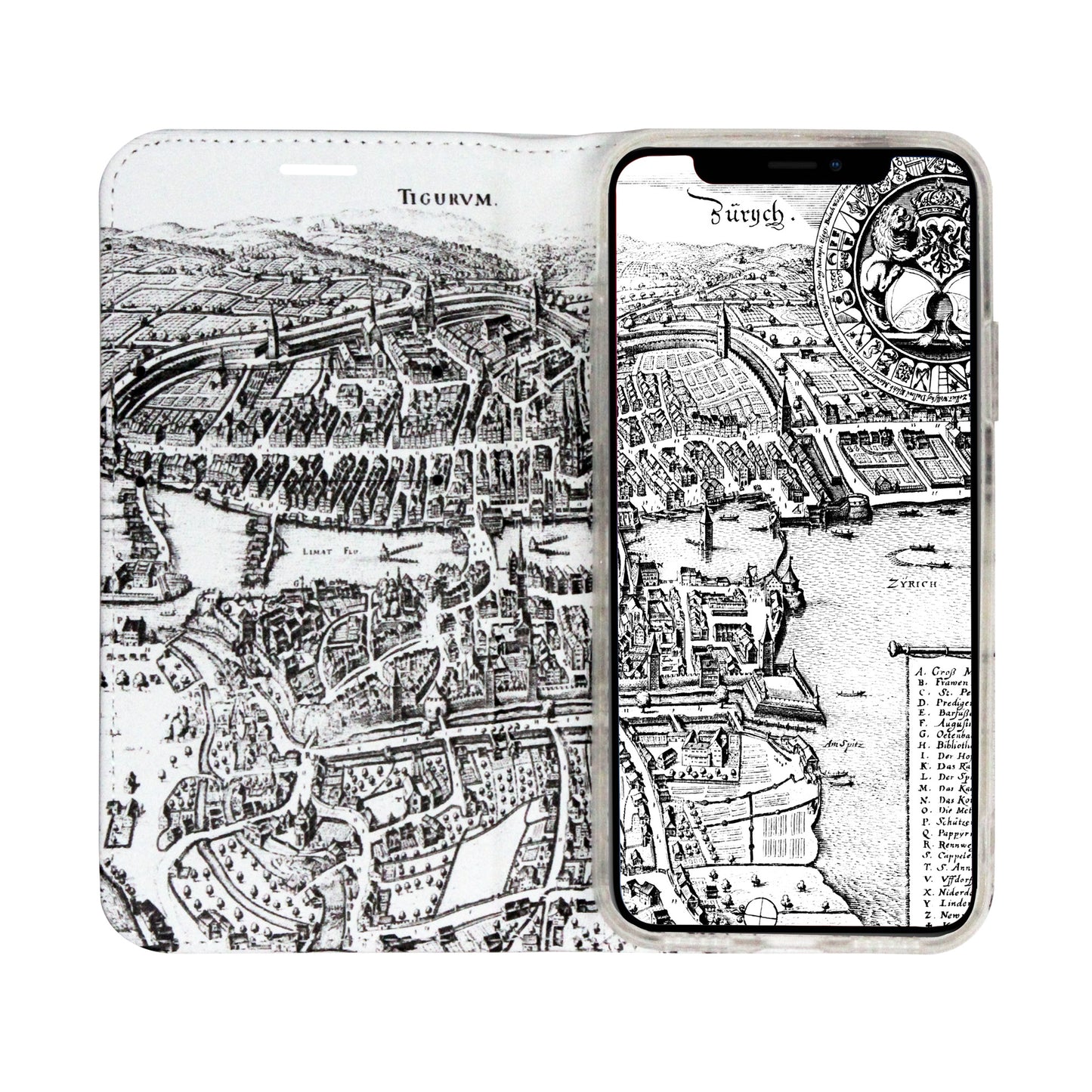 Zurich City From Above Panorama Case for the iPhone XR