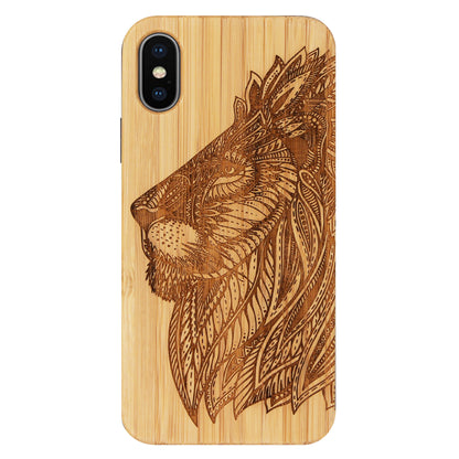 Lion Eden Case made with Bamboo for the iPhone XS Max