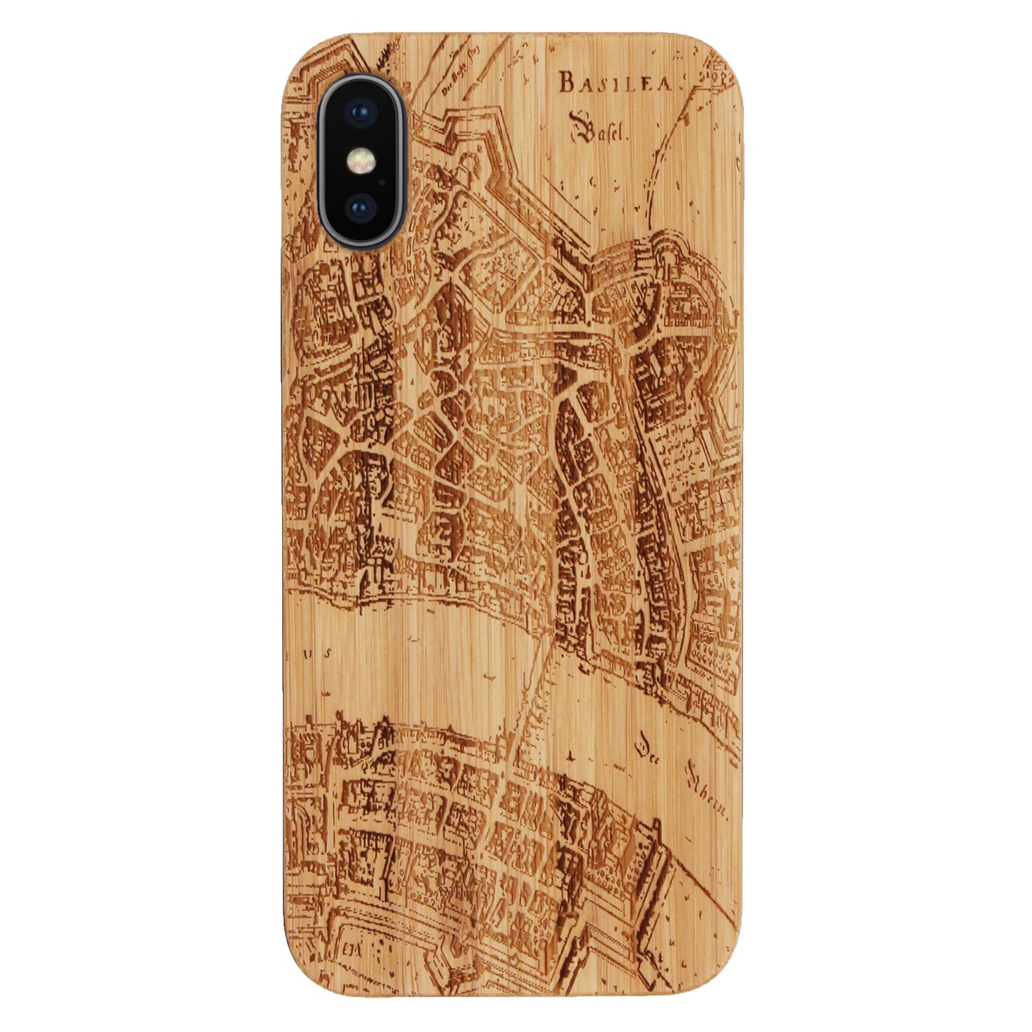 Basel Merian Eden Case aus Bambus für das iPhone X / XS