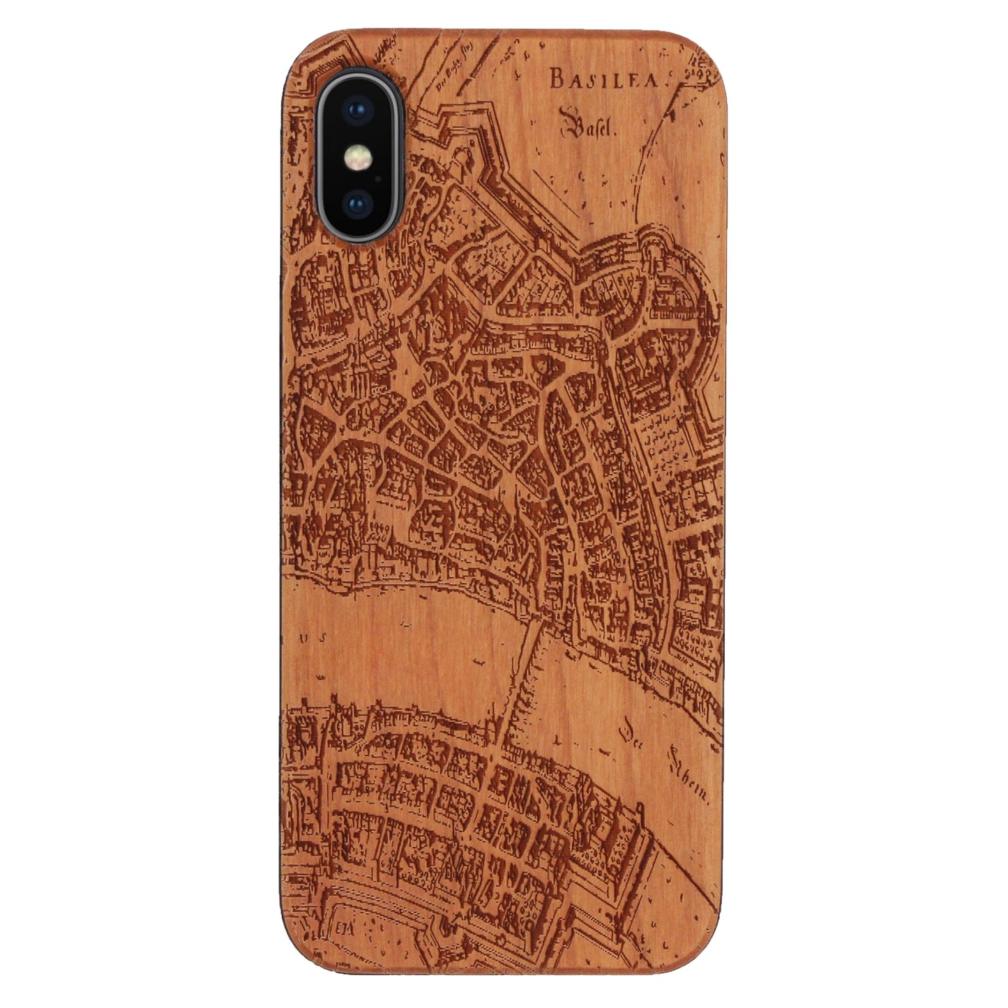 Basel Merian Eden Case aus Kirschholz für das iPhone XS Max