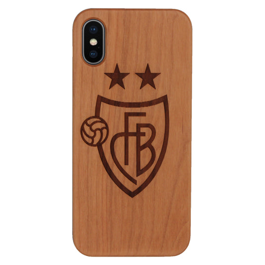FC Basel Eden Case made with Cherry Wood for the iPhone X / XS