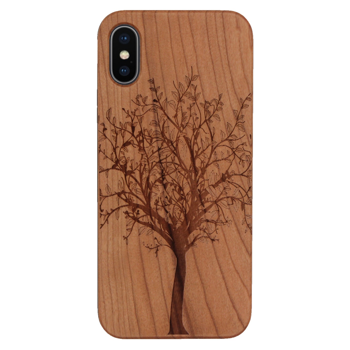 Lebensbaum Eden Case aus Kirschholz für das iPhone X / XS