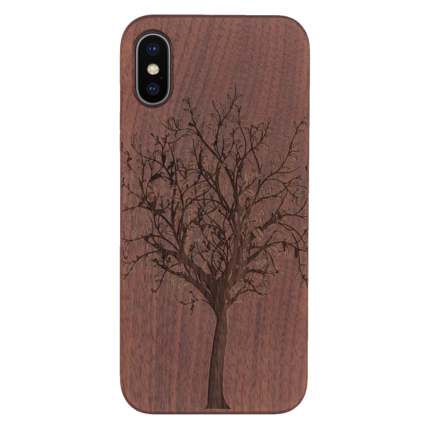 "Tree of Life" Eden Case made with Walnut Wood for the iPhone X / XS