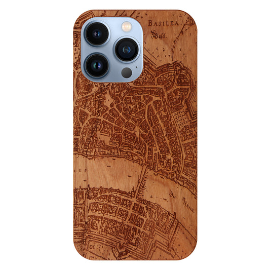 Basel Merian Eden Case made with Cherry Wood for the iPhone 13 Pro