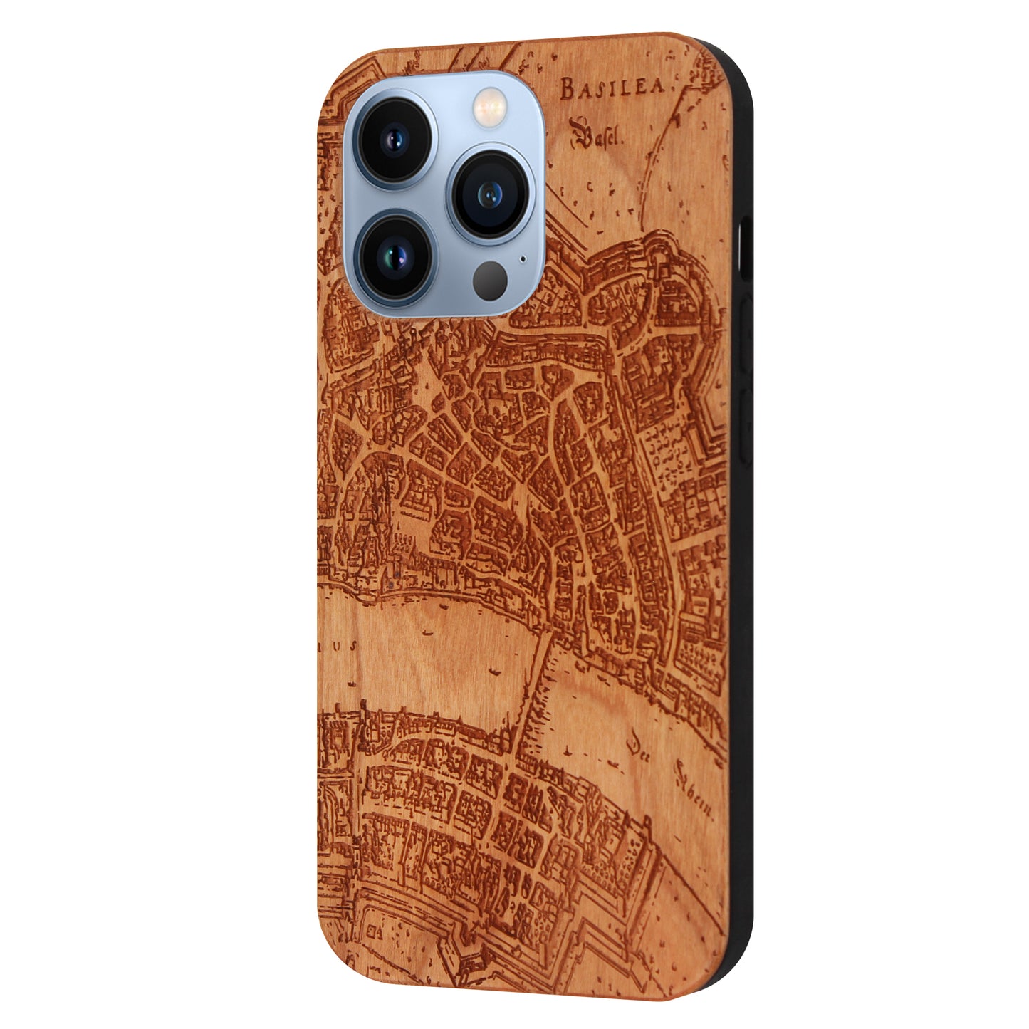 Basel Merian Eden Case made with Cherry Wood for the iPhone 13 Pro
