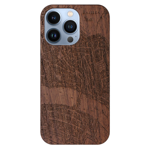Basel Merian Eden Case made with Walnut Wood for the iPhone 13 Pro