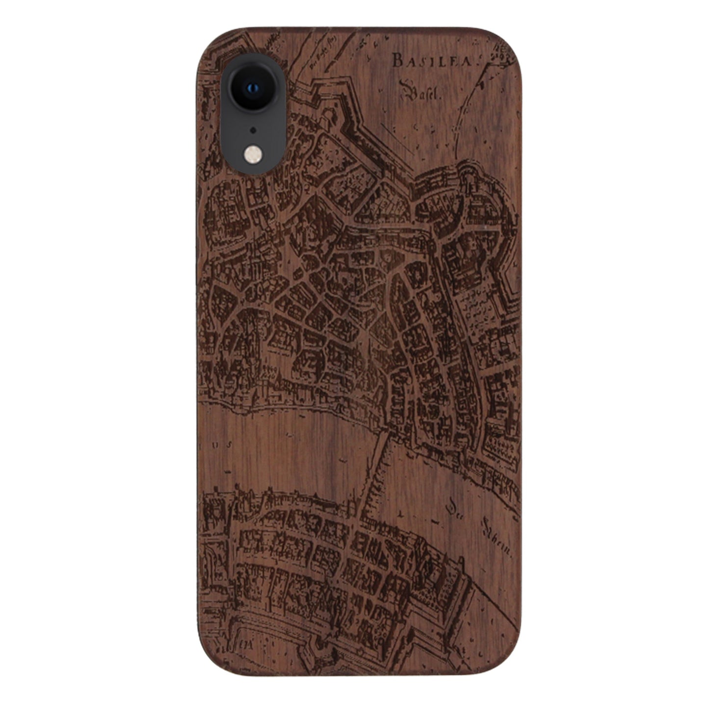 Basel Merian Eden Case aus Nussbaumholz für das iPhone XR