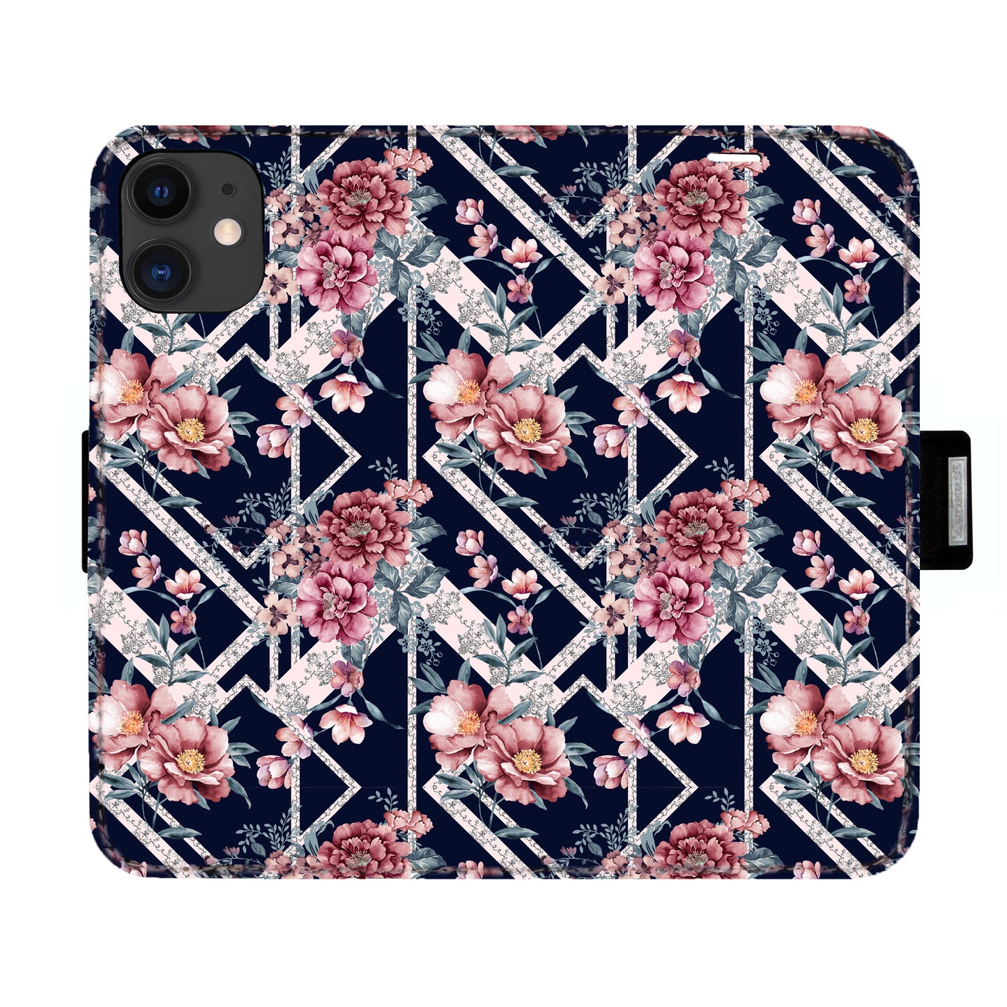 Black Flower Victor Case für das iPhone 11