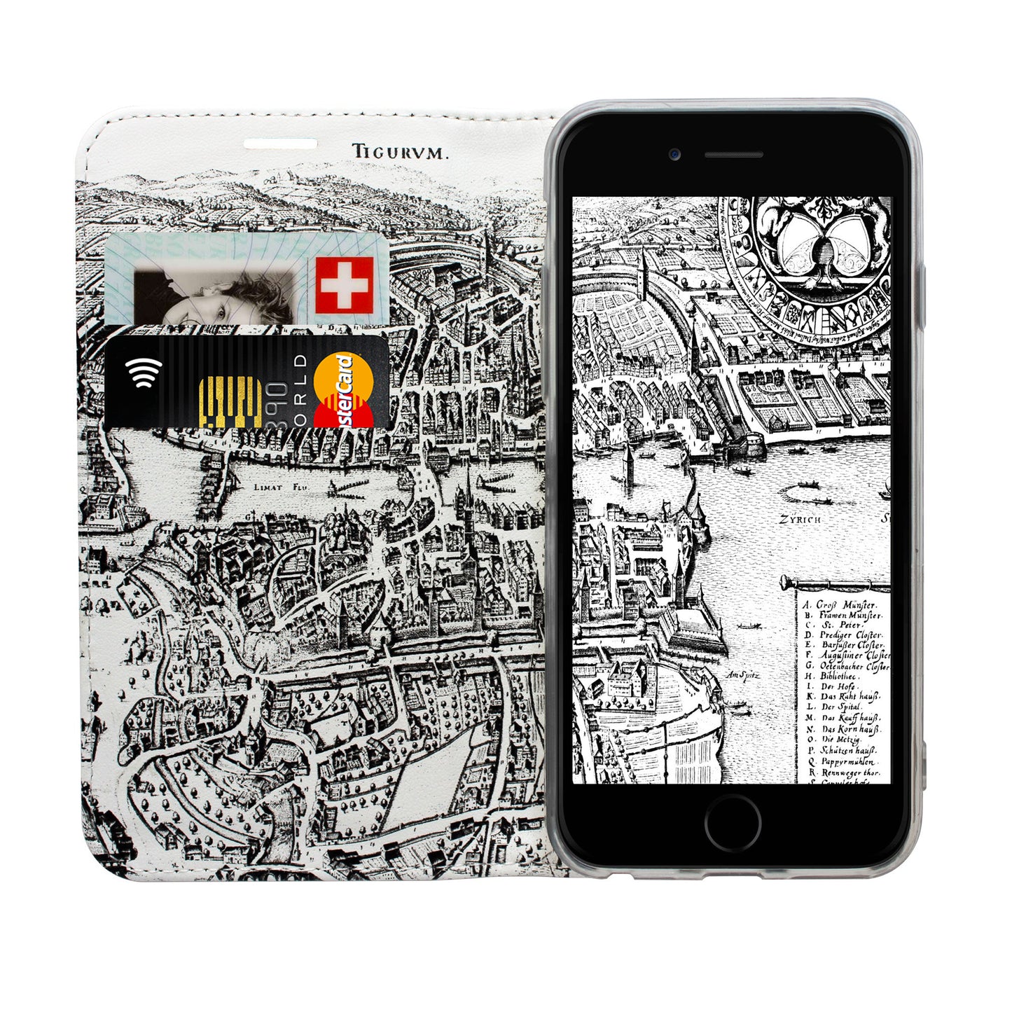 Zurich City From Above Victor Case for the iPhone 6/6S/7/8/SE 2020/SE 2022