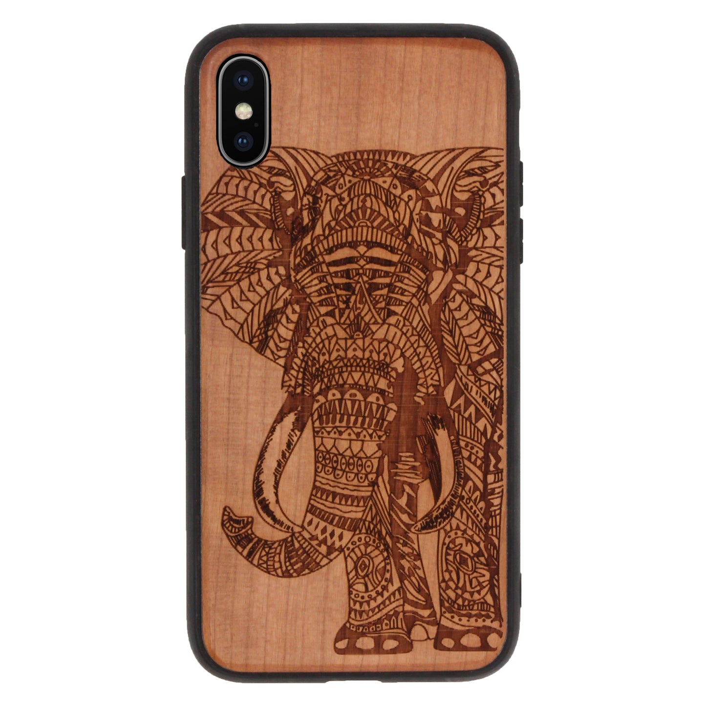 Elephant Eden Case made with Cherry Wood for the iPhone X / XS