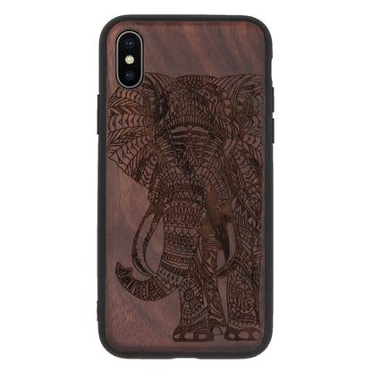 Elephant Eden Case made with Walnut Wood for the iPhone X / XS