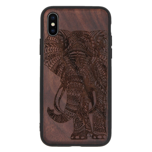 Elephant Eden Case made with Walnut Wood for the iPhone X / XS