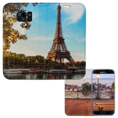 Paris City La Seine Panorama Case für das Samsung Galaxy S7
